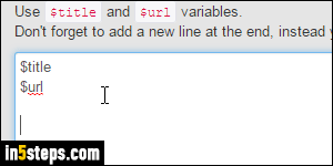 Copy Chrome tabs URL and title - Step 6