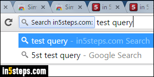 Create custom search engine in Chrome - Step 1