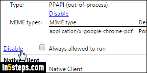 Disable Chrome PDF viewer - Step 5