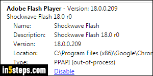 Disable Flash in Chrome - Step 4