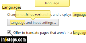 translate tab in chrome