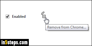 Disable / remove Chrome extension - Step 3