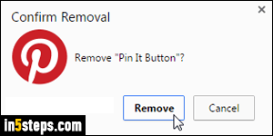 Disable / remove Chrome extension - Step 4