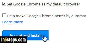 Download and install Google Chrome - Step 2