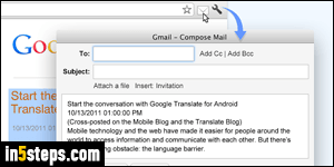 Email link from Chrome - Step 1
