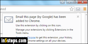 Email link from Chrome - Step 3