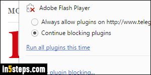allow plugins chrome