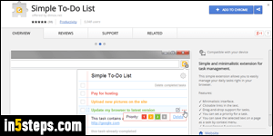 todolist chrome addon