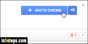 Install an extension in Chrome - Step 4