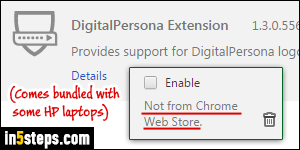 digitalpersona chrome extension