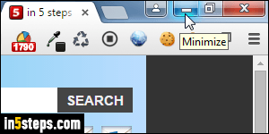 Minimize Chrome to the tray - Step 1