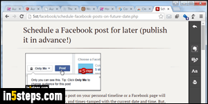 Enable reader mode in Chrome - Step 3