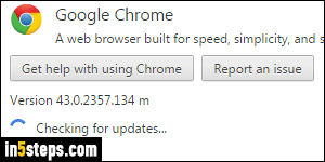 Update Google Chrome - Step 2