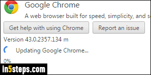 Update Google Chrome - Step 3