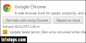 Update Google Chrome - Step 4