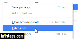 Show Chrome extension permissions - Step 3