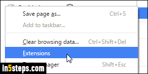 View the permissions a Google Chrome extension needs