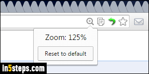 Zooming in Chrome - Step 3