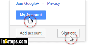 Change Google password - Step 2
