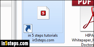 Save IE shortcut to desktop - Step 4