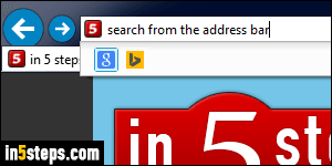 Change default search in IE - Step 1