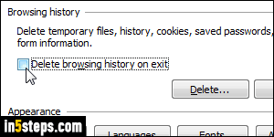 browse history internet explorer