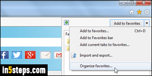 Create IE Favorites folder - Step 4