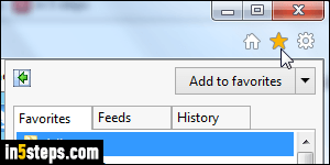 Delete IE Favorites - Step 1