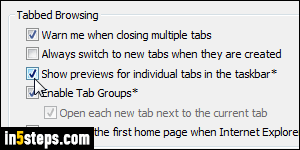 Disable IE thumbnails - Step 3