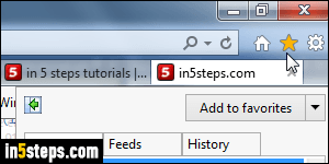 favorites bar internet explorer 9