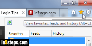 Import Firefox bookmarks to IE - Step 1
