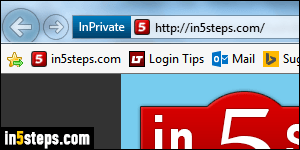 Launch private browsing in IE - Step 3