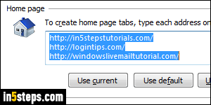 Set IE new tab URL - Step 2