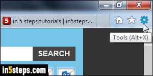 Show classic menus in IE - Step 1