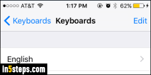 Add international keyboard to iPhone - Step 3
