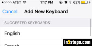Add international keyboard to iPhone - Step 4