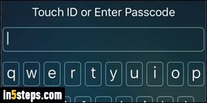 Change iPhone password - Step 4