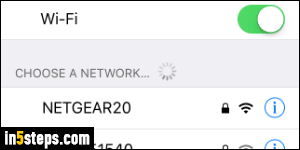 Connect iPhone to wireless network - Step 4