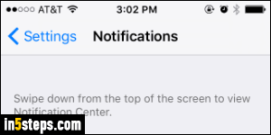Disable app notifications on iPhone - Step 3