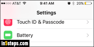 Enable low power mode on iPhone - Step 3