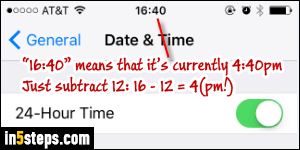Show military time (24-hour time format) on your iPhone