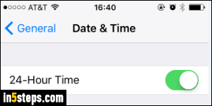 Show military time (24-hour time format) on your iPhone