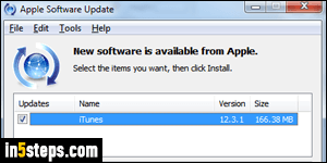 update to the latest version of itunes