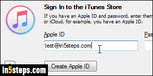 Login to iTunes, or sign in with a different Apple ID