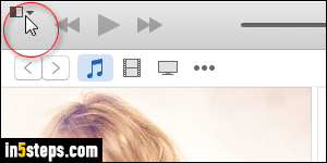 Show iTunes menus - Step 1