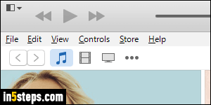 Show iTunes menus - Step 4