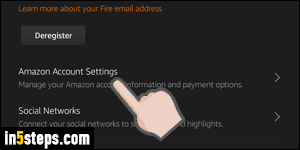 how to switch amazon accounts on kindle fire