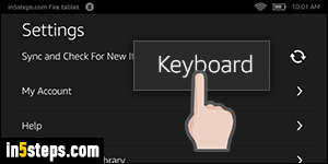 Disable auto-correct on Kindle Fire - Step 3