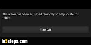 Make Kindle Fire tablet beep - Step 5