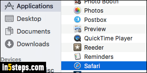 Change default browser in Mac OS X - Step 1